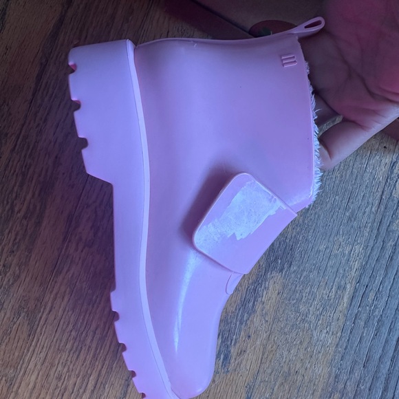 Mini Melissa Pink Chelsea bootie girls size 2 - Picture 3 of 9